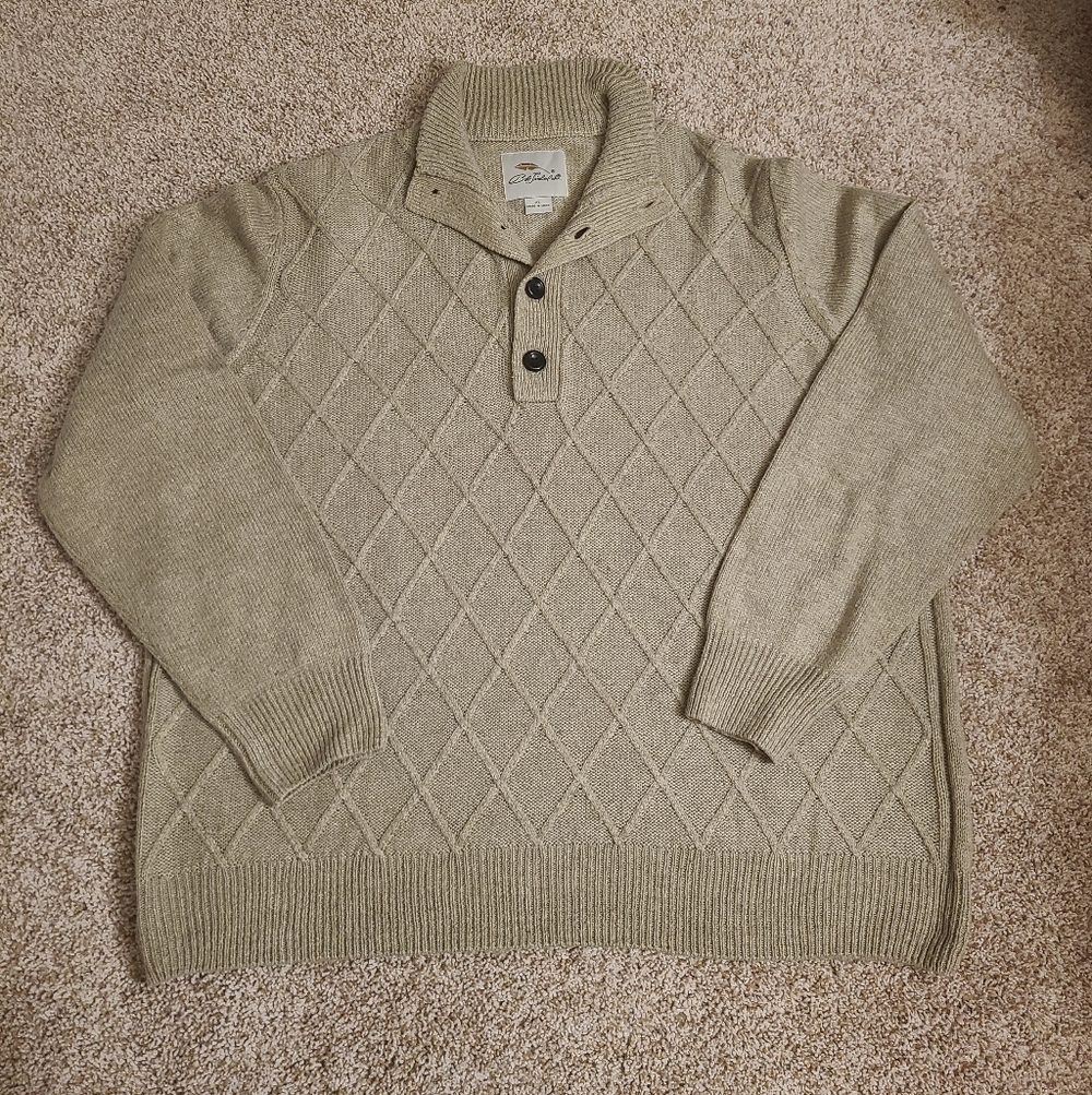 Bob Timberlake Mens Sweater With Buttons Linen